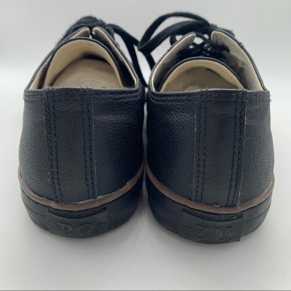 Po-Zu Butterfly vegan leather black sneakers - Picture 3 of 7